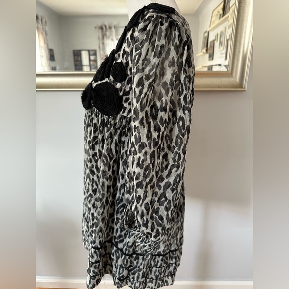 eci New York animal print top size 6 - Picture 3 of 5